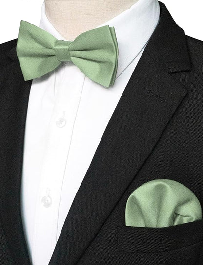 JEMYGINS Men's Mats Bow Tie & Square Pocket