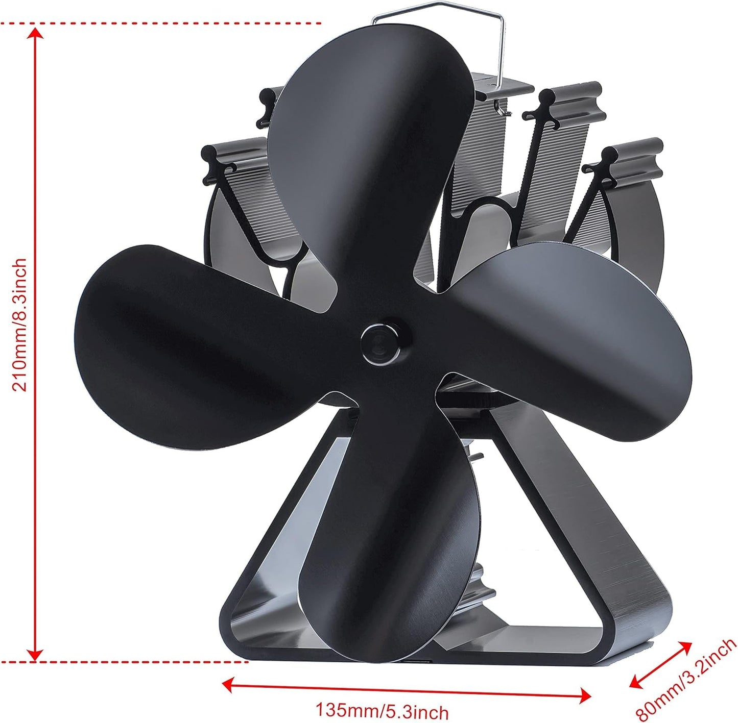 HAWCAFU Heat Powered Stove Fan for Wood Pellet Stove Fireplace