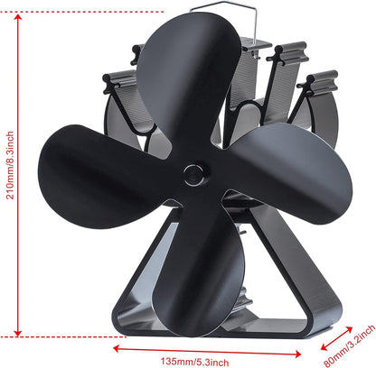 HAWCAFU Heat Powered Stove Fan for Wood Pellet Stove Fireplace