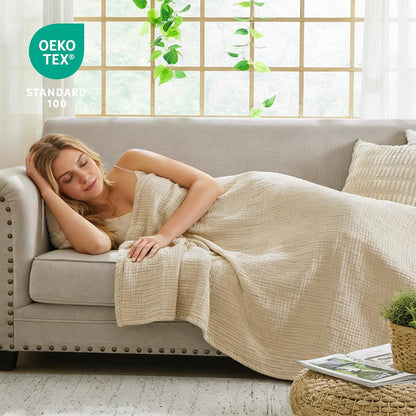 EMME Muslin Cotton Throw Blanket