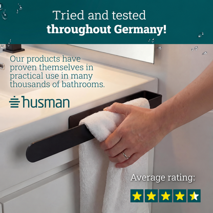husman Self-Adhesive Towel Rail Matte 37cm