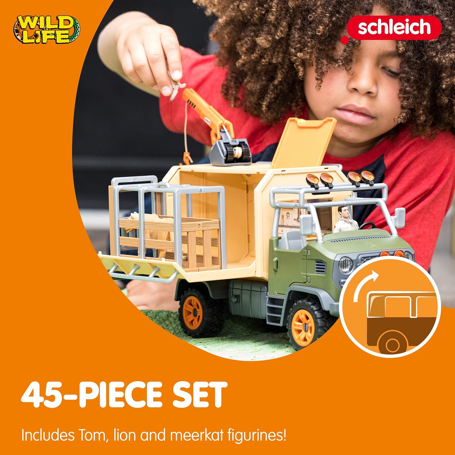 Schleich Wild Life 10-Piece Animal Rescue Truck Playset