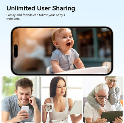 BondFree 2K HD Baby Monitor with Camera and Audio: Crystal Clear View