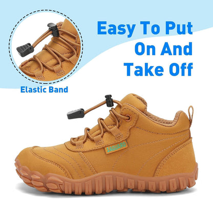 SAGUARO Kids Trail Running Shoes – Lightweight Breathable Barefoot Trainers