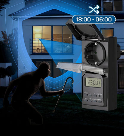 DEWENWILS Digital Plug Timer Outdoor IP44 2-Pack 16A 3680W