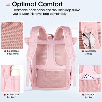 NEWHEY Expandable Rolltop Laptop Backpack 17.3" Waterproof 32L