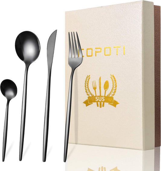COPOTI 24-Piece  Stainless Steel Cutlery Set for 6