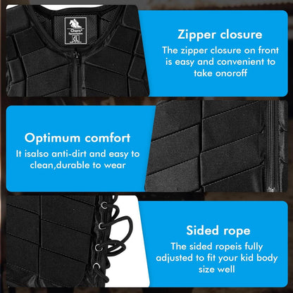 BOROCO Kids' Protective Equestrian Vest: Comfortable Training Safety Gear for Riding - Gomix Brands Outlet