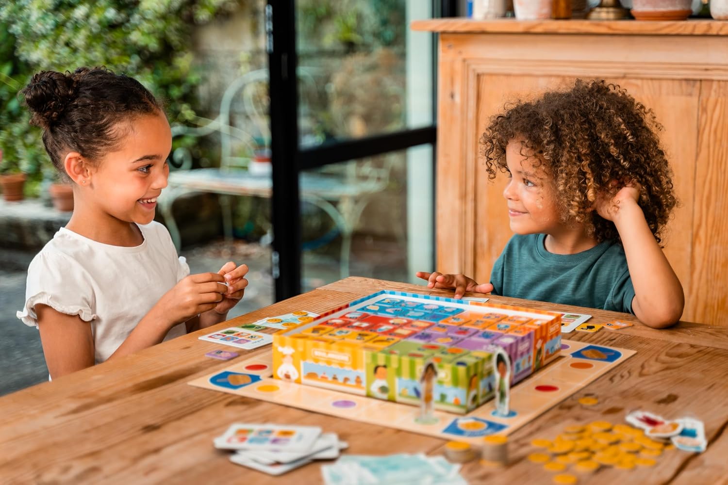 Nathan La Petite École Educational Market Game for Kids Orange