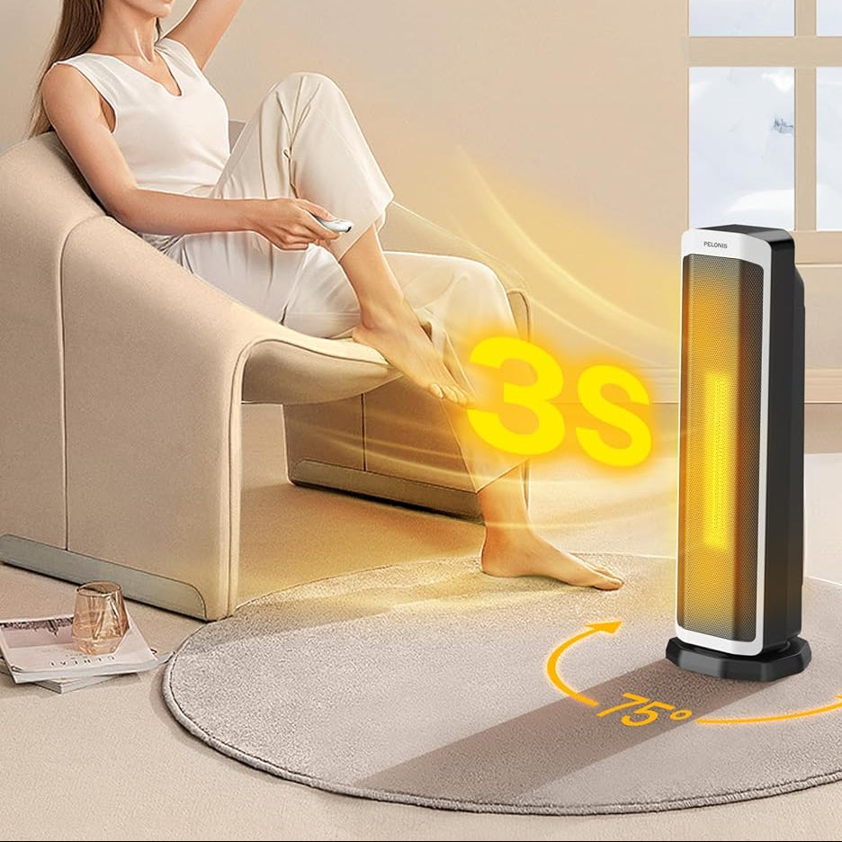 PELONIS Tower Heater 2000W with Remote Control White PHT20A4ABWDE