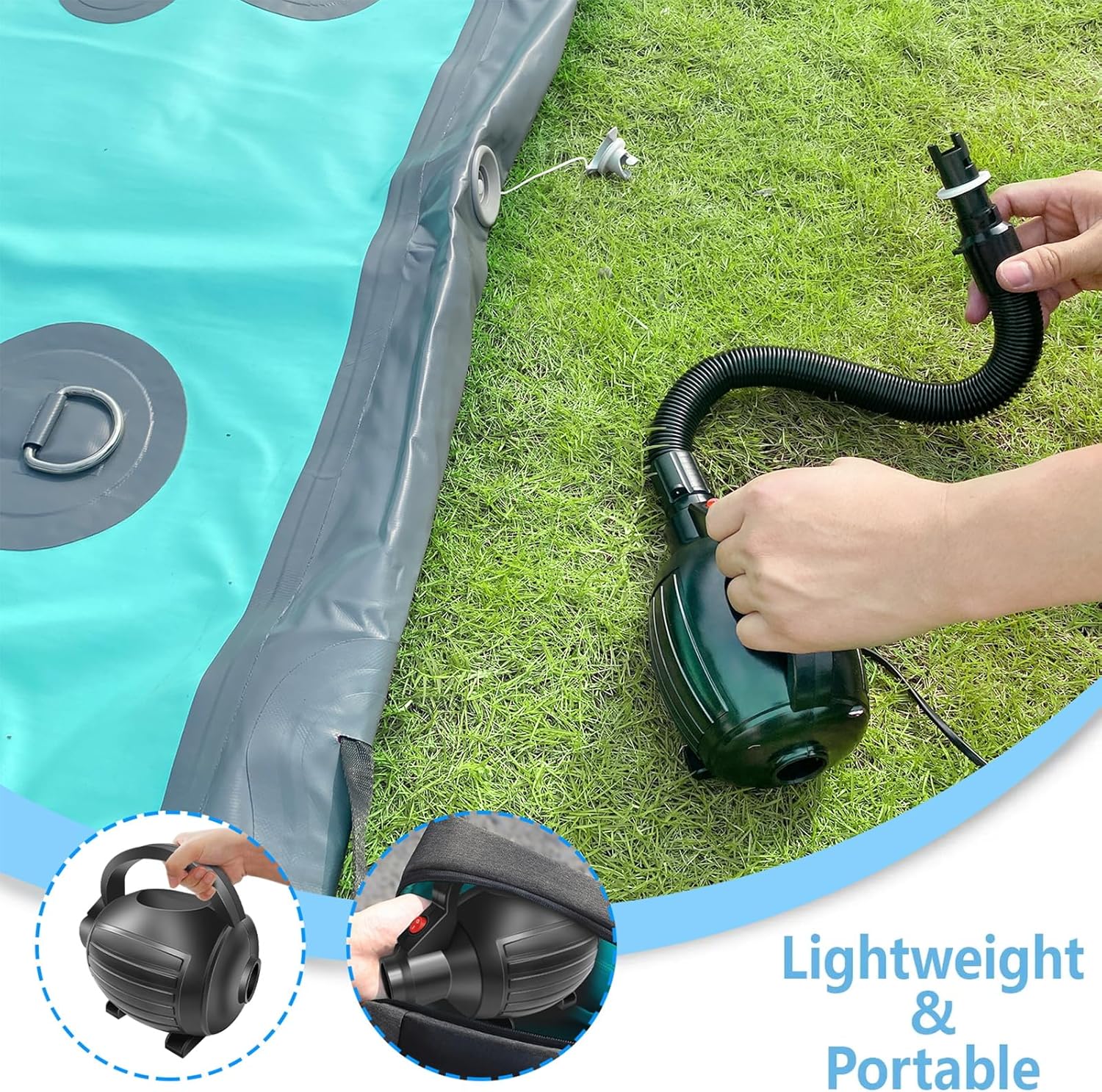 AWSUM 600W Electric Air Pump for Gymnastics Mats & Floats