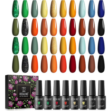 ROSALIND 20-Piece Gel Nail Polish Set – Vibrant Seasonal Shades