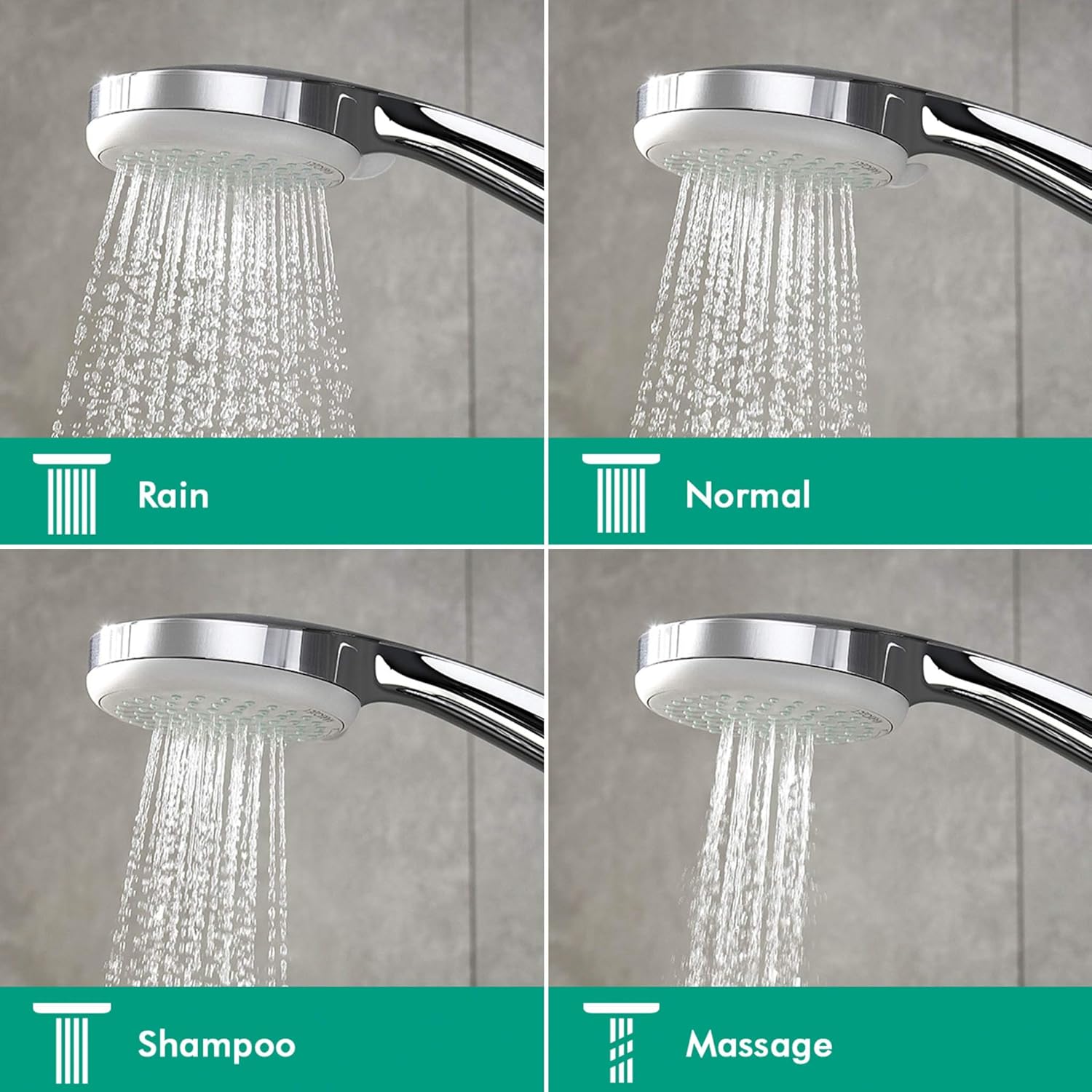 Hansgrohe Croma 100 Hand Shower – 4 Jet Chrome Finish