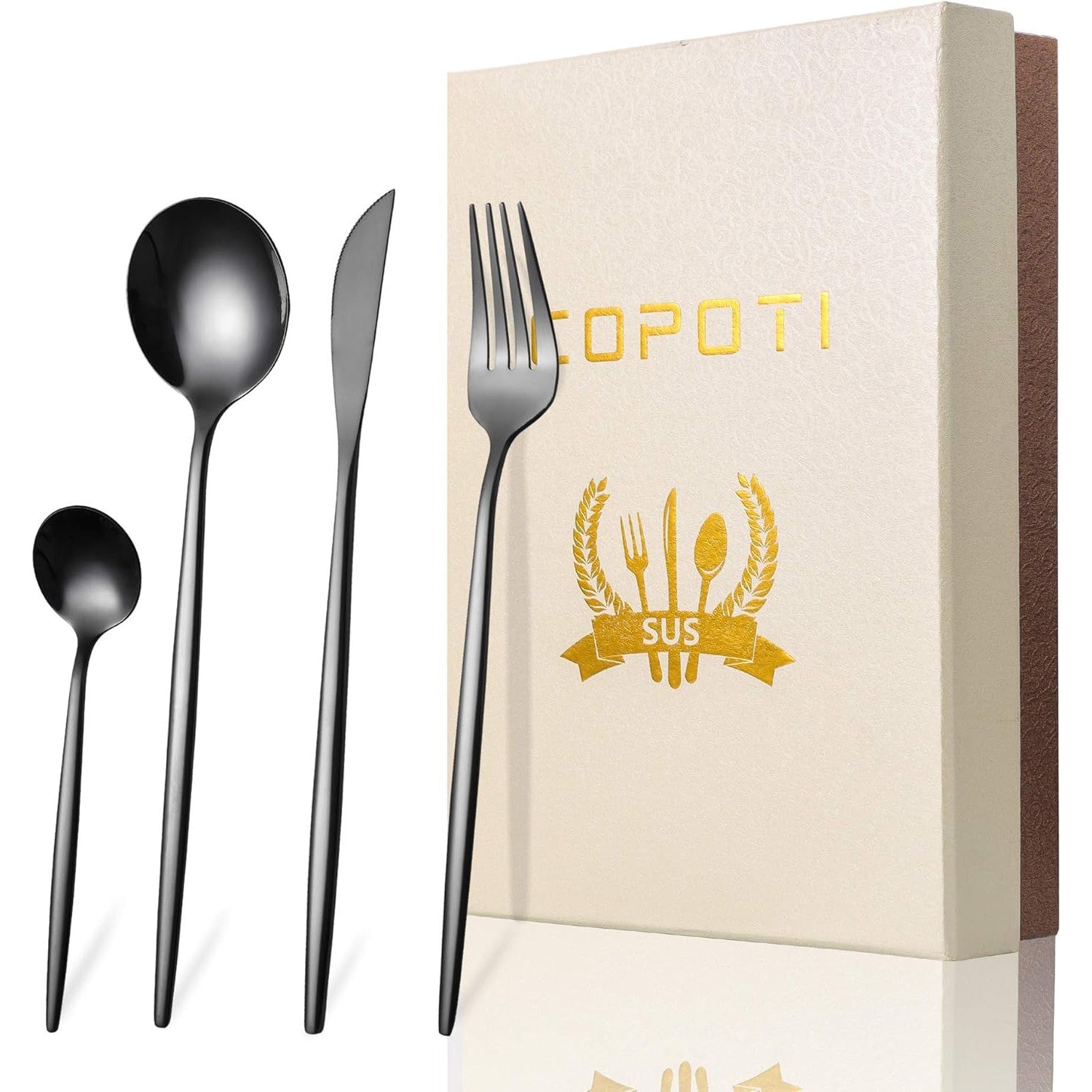 COPOTI 24-Piece  Stainless Steel Cutlery Set for 6
