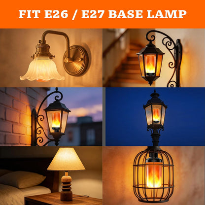 hyrion QHFN4 Flickering LED Flame Light Bulbs