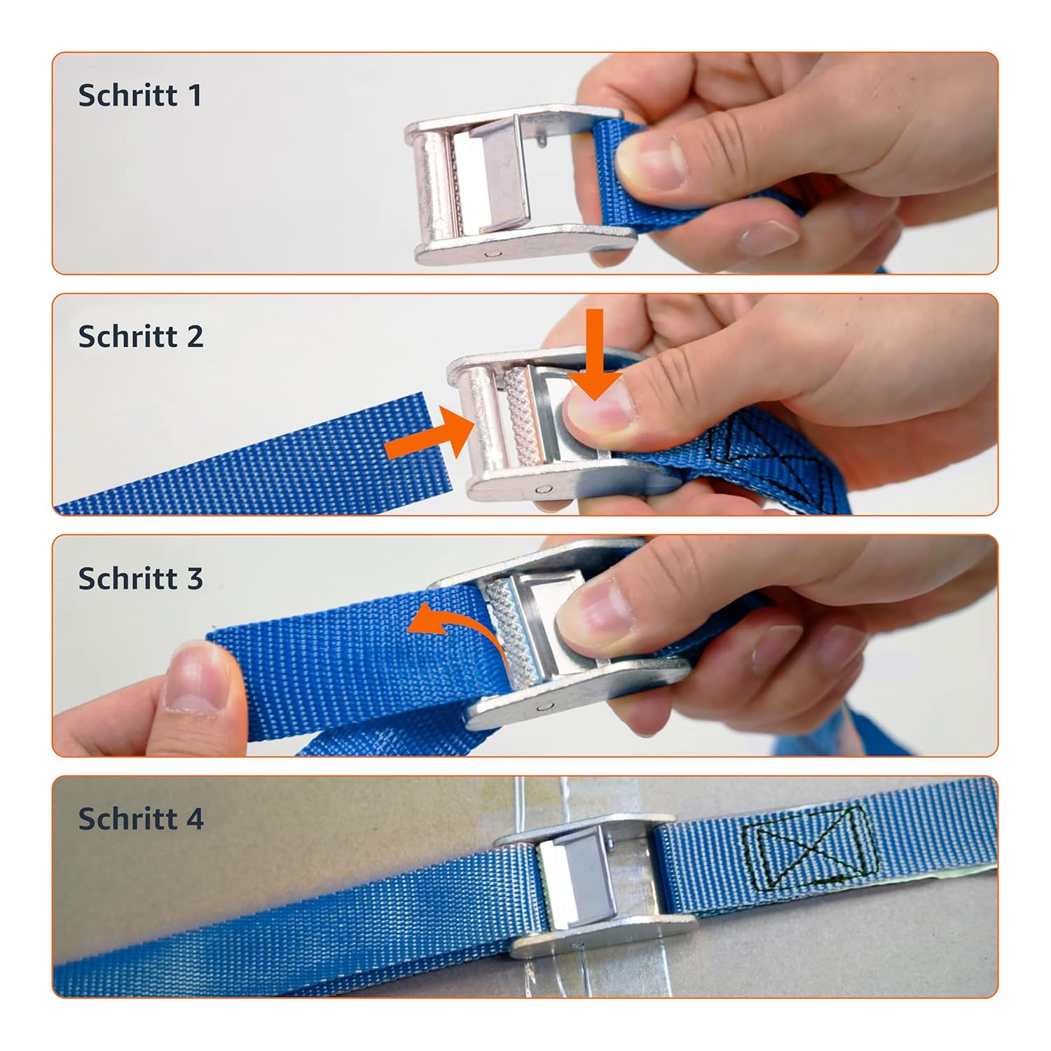 Amazon Basics 8.2-Foot Tie-Down Straps with 330-Pound Load Capacity