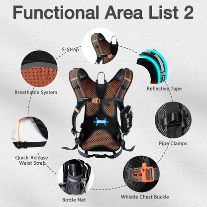 Waterproof Ultralight Bike Backpack 20L/25L/30L with Rain Cover