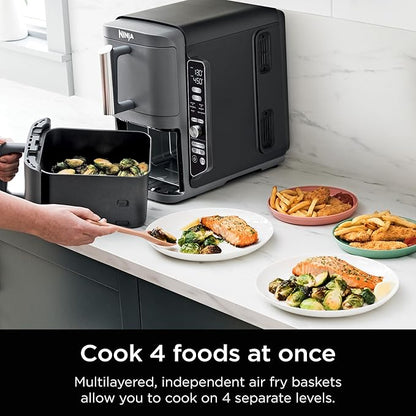 Ninja Double Stack XL Air Fryer: 9.5L Dual Basket, 6-in-1 Cooking Functions