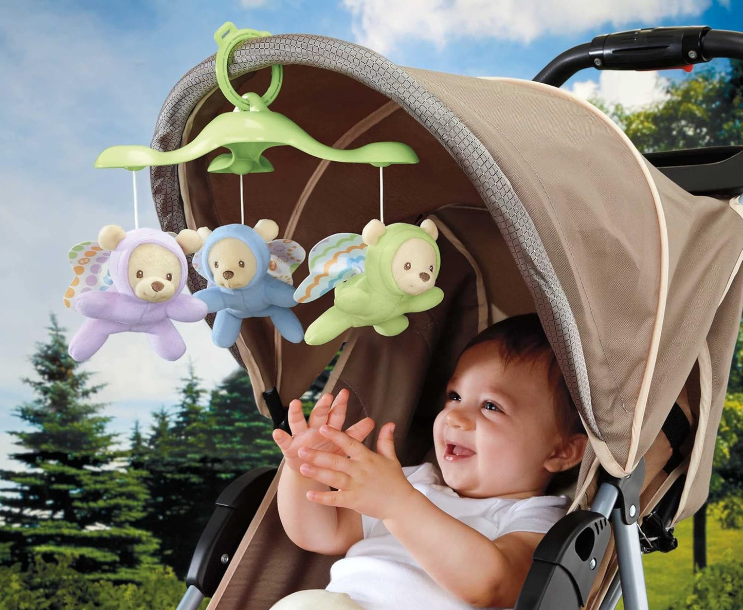 Fisher-Price 3-in-1 Dream Bear Mobile with Music Night Light