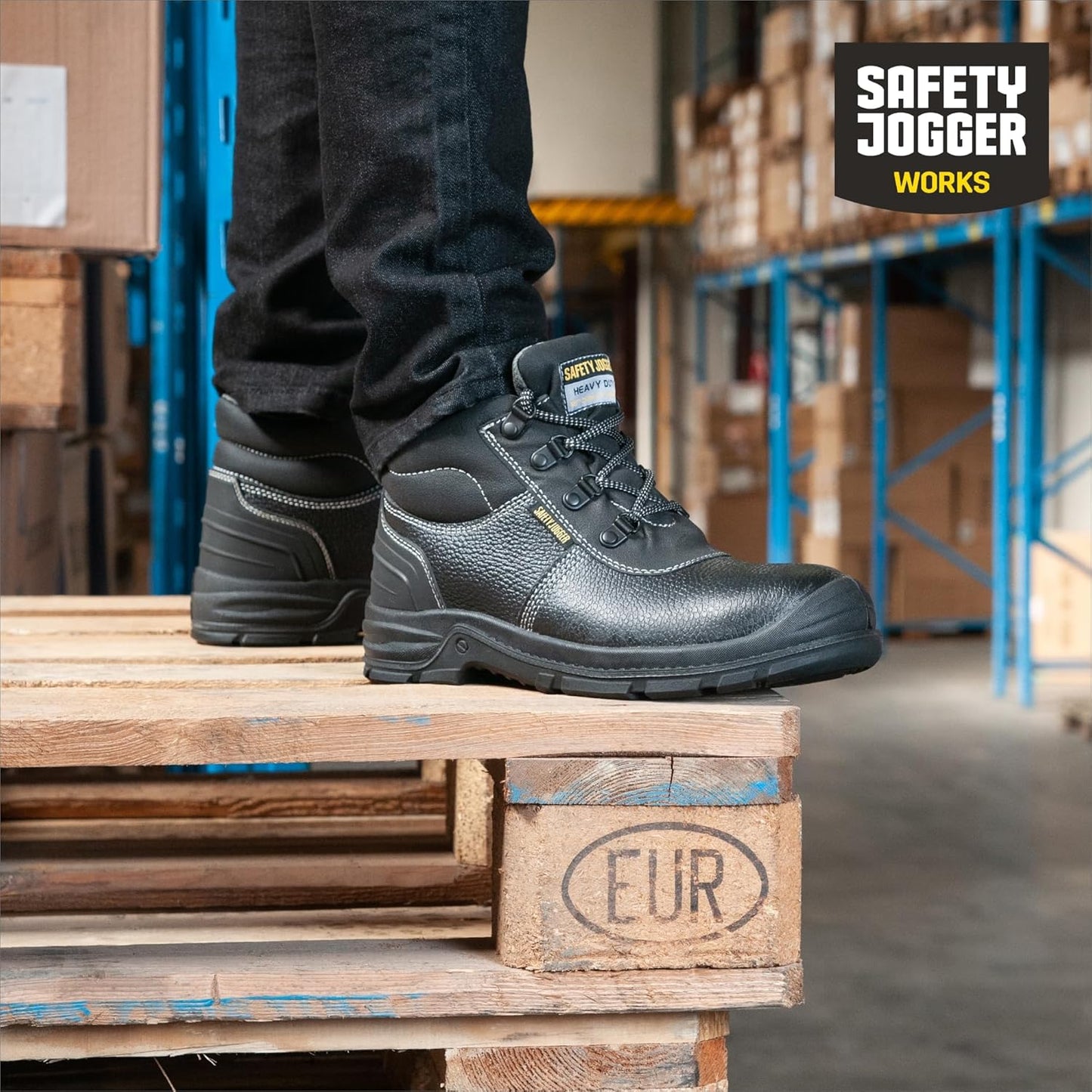 Safety Jogger Bestboy Men's Construction Steel Toe Work Boots