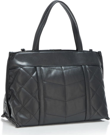 Steve Madden Belia Chevron Quilted Satchel – Chic Convertible Crossbody