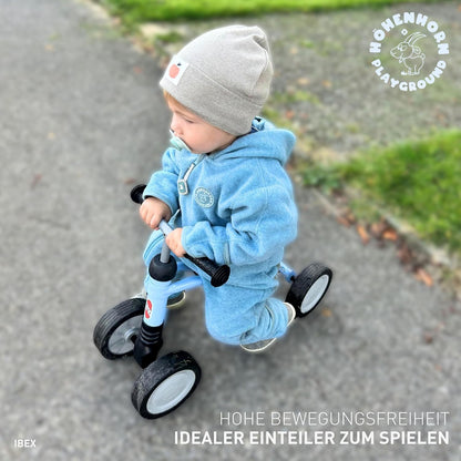 Hoehenhorn Ibex Baby Fleece Overall Winter Herbst Strampler Kleinkind mit Kapuze