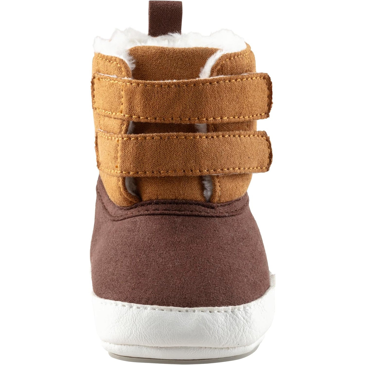 Sterntaler Boys Velour Boots with Faux Leather Star Sole