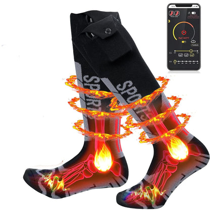 ZONSUSE Unisex Heated Socks FRW 5000mAh Black