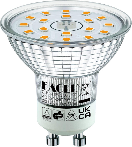 EACLL 4.9W GU10 Warm White LED Bulbs 8-Pack