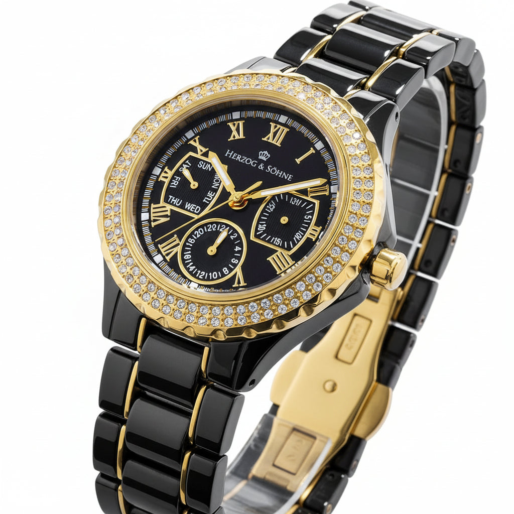 Herzog & Söhne Women's Ceramic Quartz Watch HS202-622A