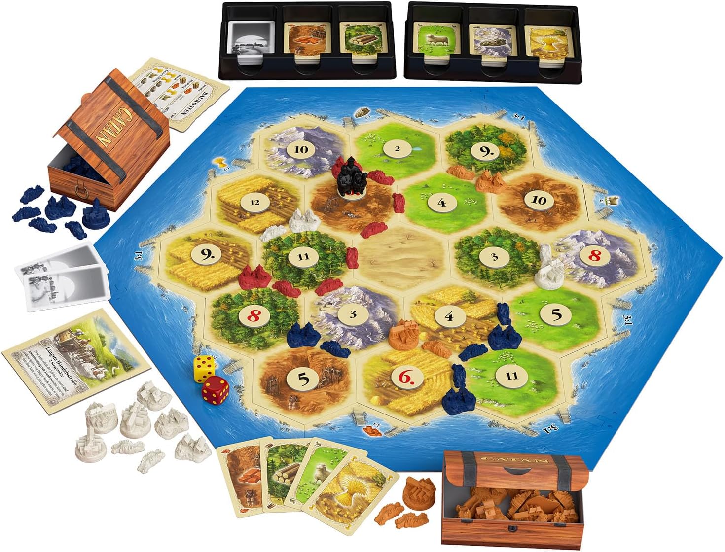 Catan Board Game: Strategic Resource Trading, Settlement Building for Family Fun