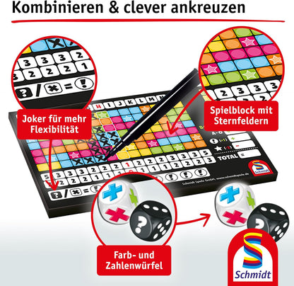 Schmidt Nochmal Dice Game – Colorful Quick Play for Families