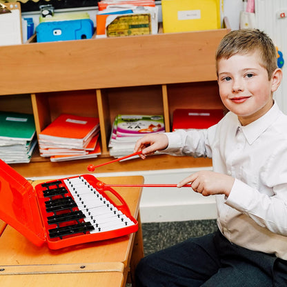 A-Star 25-Note Chromatic Glockenspiel with Carry Case and Beaters