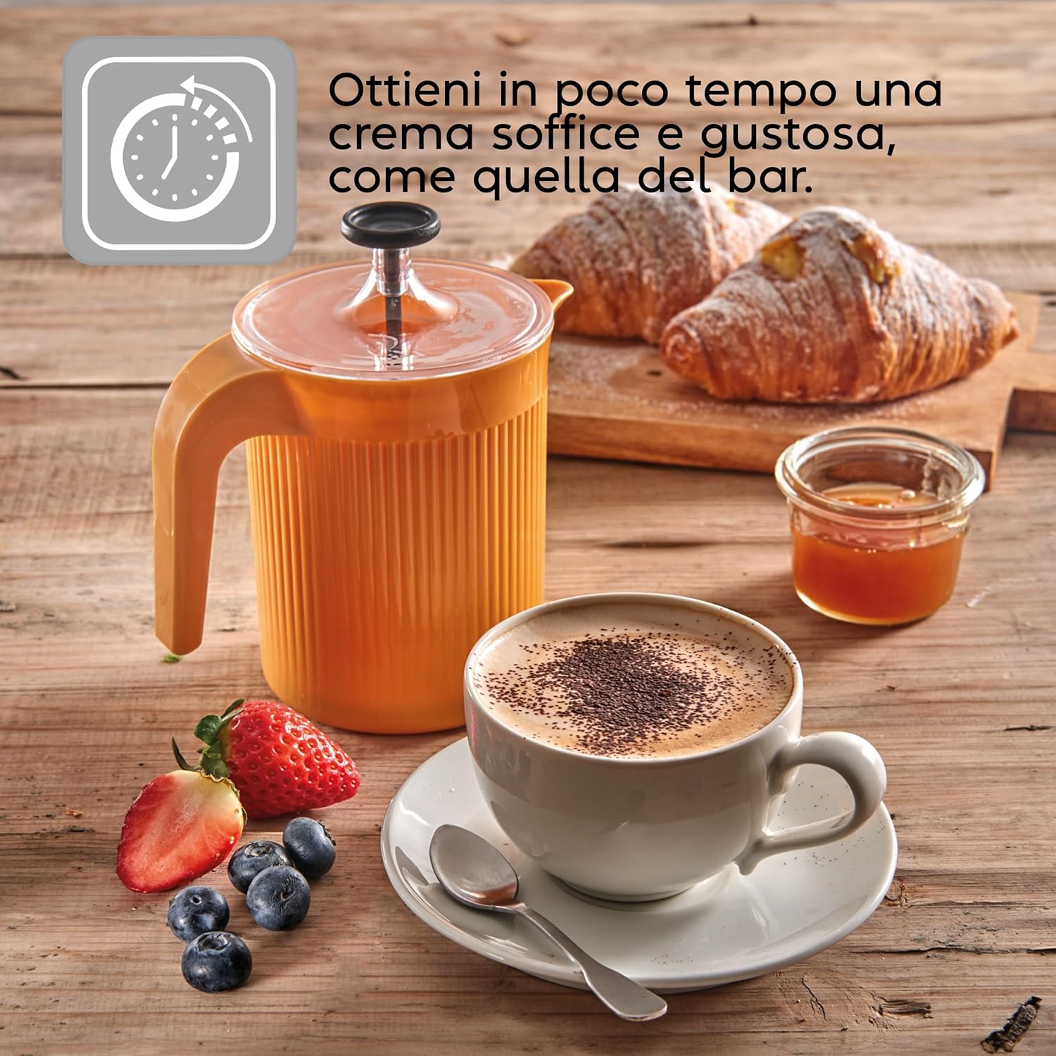 Snips Cremix Manual Cappuccino Milk Frother Cream 0.5L