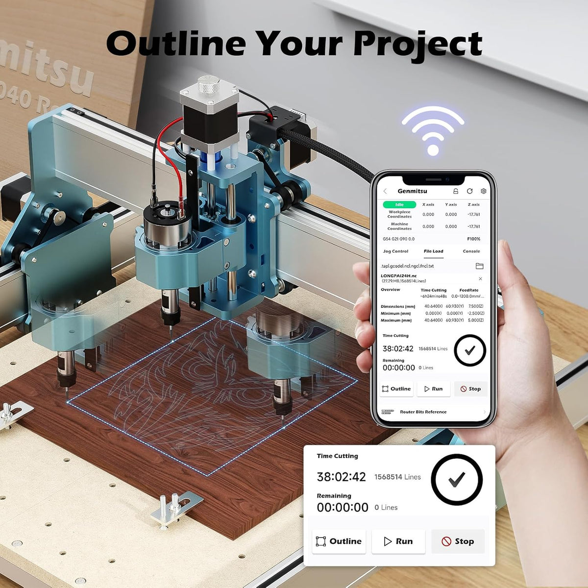 Genmitsu UART Wireless Wi-Fi Module CNC Controller