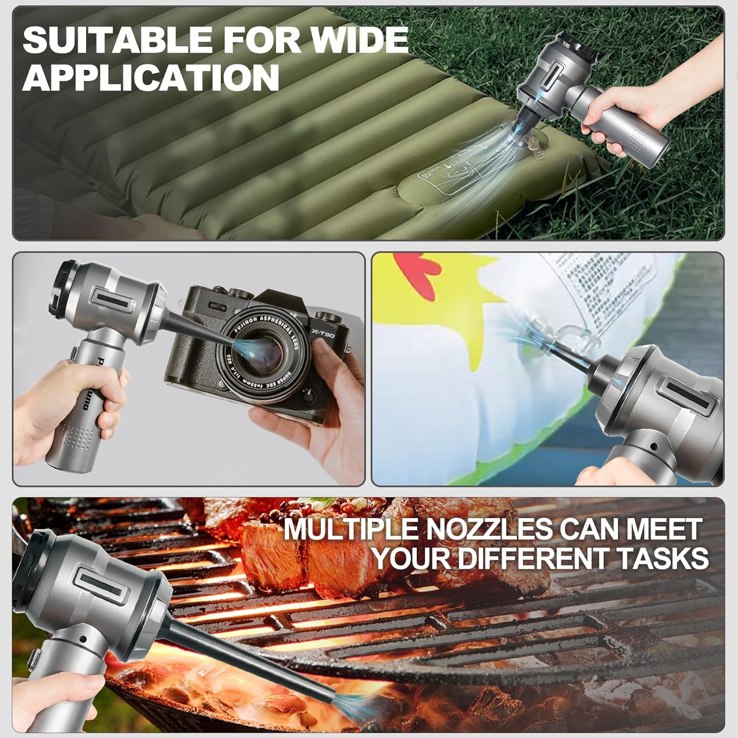 PeroBuno 18KPa Cordless Car Vacuum Cleaner: Powerful Portable Handheld with Air Duster