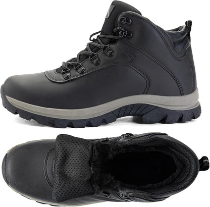 CC-Los Men's Lightweight Winter Snow Boots – Warm All-Day Comfort