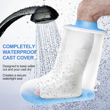 YUNCHI Waterproof Extra Wide Leg Cast Cover for Shower