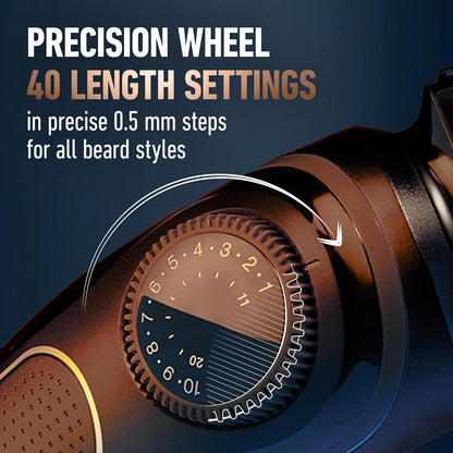 King C. Gillette Cordless Beard Trimmer with 3 Comb Attachments