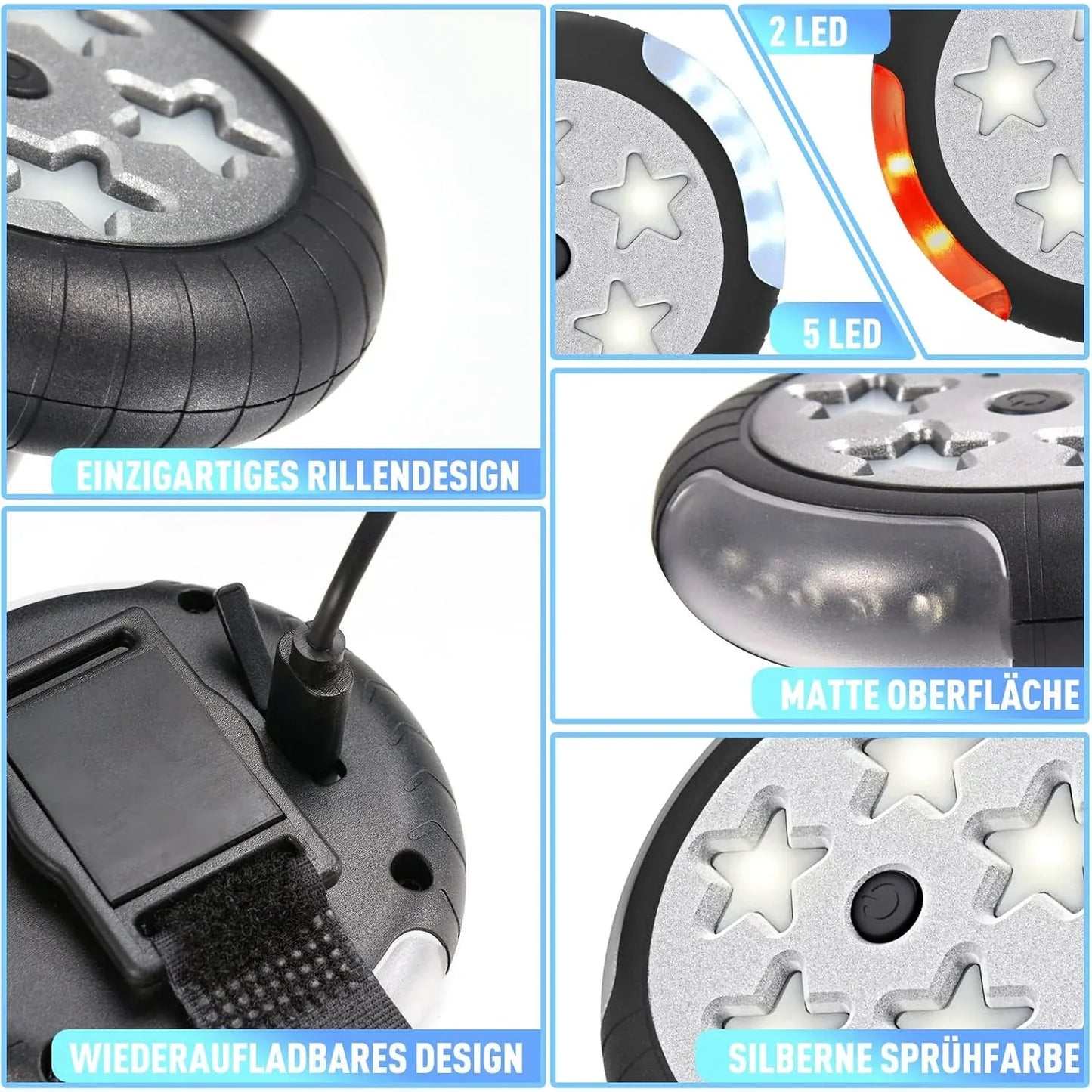 Amteker Rechargeable Pram Light with 12 LED Pro - Gomix Brands Outlet