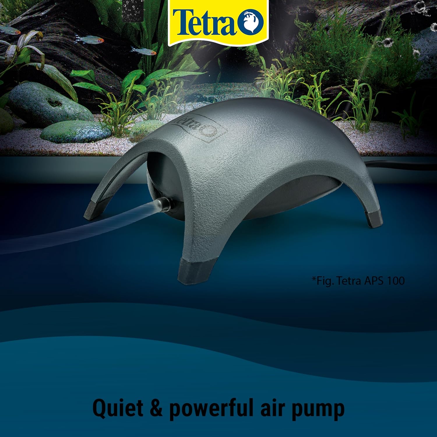 Tetra APS300 Silent Aquarium Air Pump for 120-300 Litre Tanks