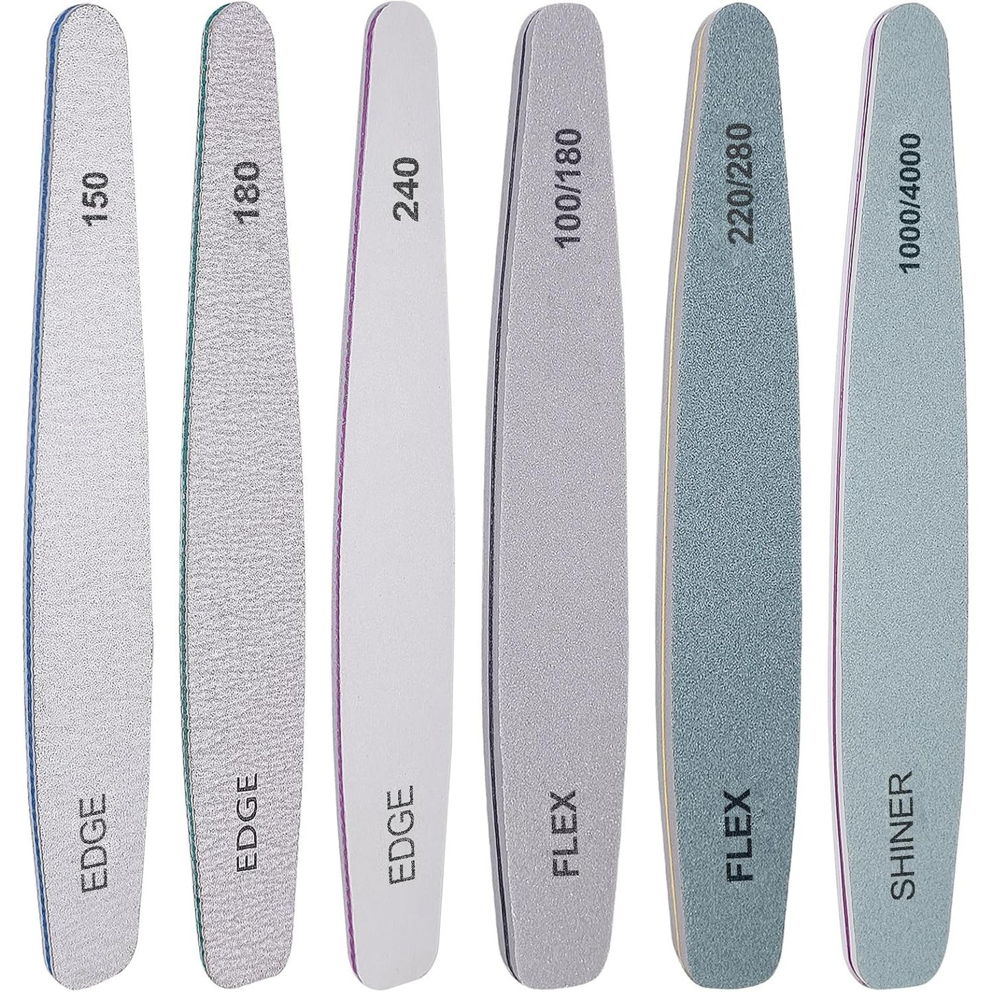 HomeyEra 6-Piece Professional Nail File and Buffer Set