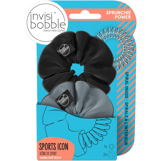Invisibobble Sprunchie Spiral Hair Ring 2-Pack Athletic Scrunchies