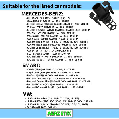 AERZETIX Intake Air Temperature Sensor C66421 Compatible with VW Mercedes-Benz Smart