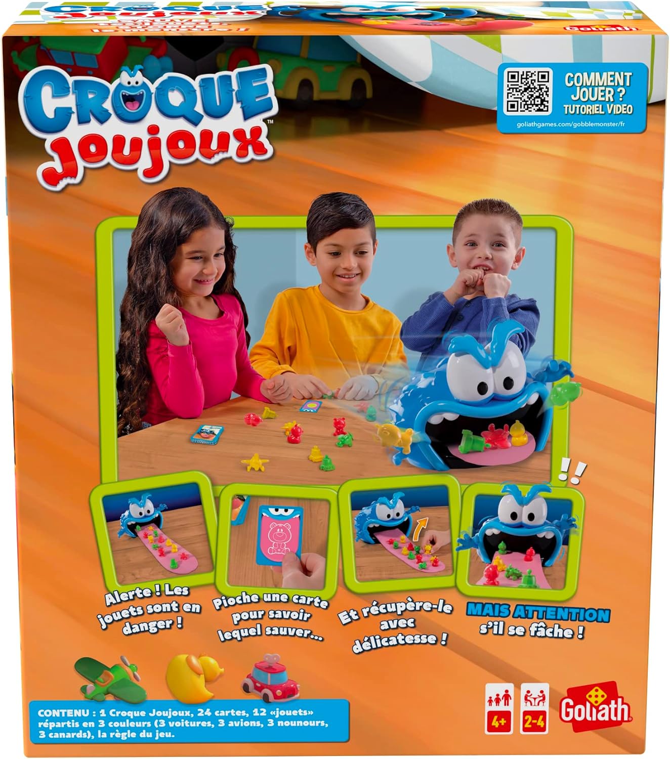 Croque Joujoux Colorful Monster Game for Kids Ages 4+