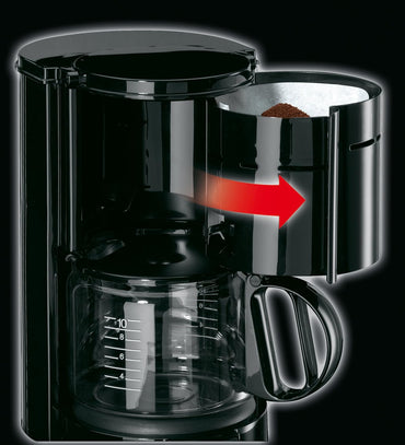 Braun KF47 Black 10‑Cup Filter Coffee Maker with Glass Jug