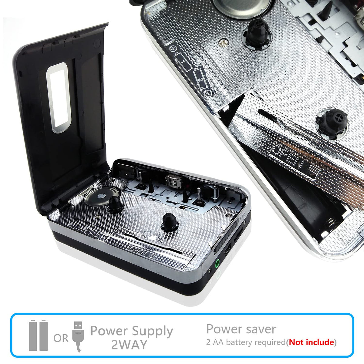 Reshow R-CP18S Portable Cassette Tape Player Silver