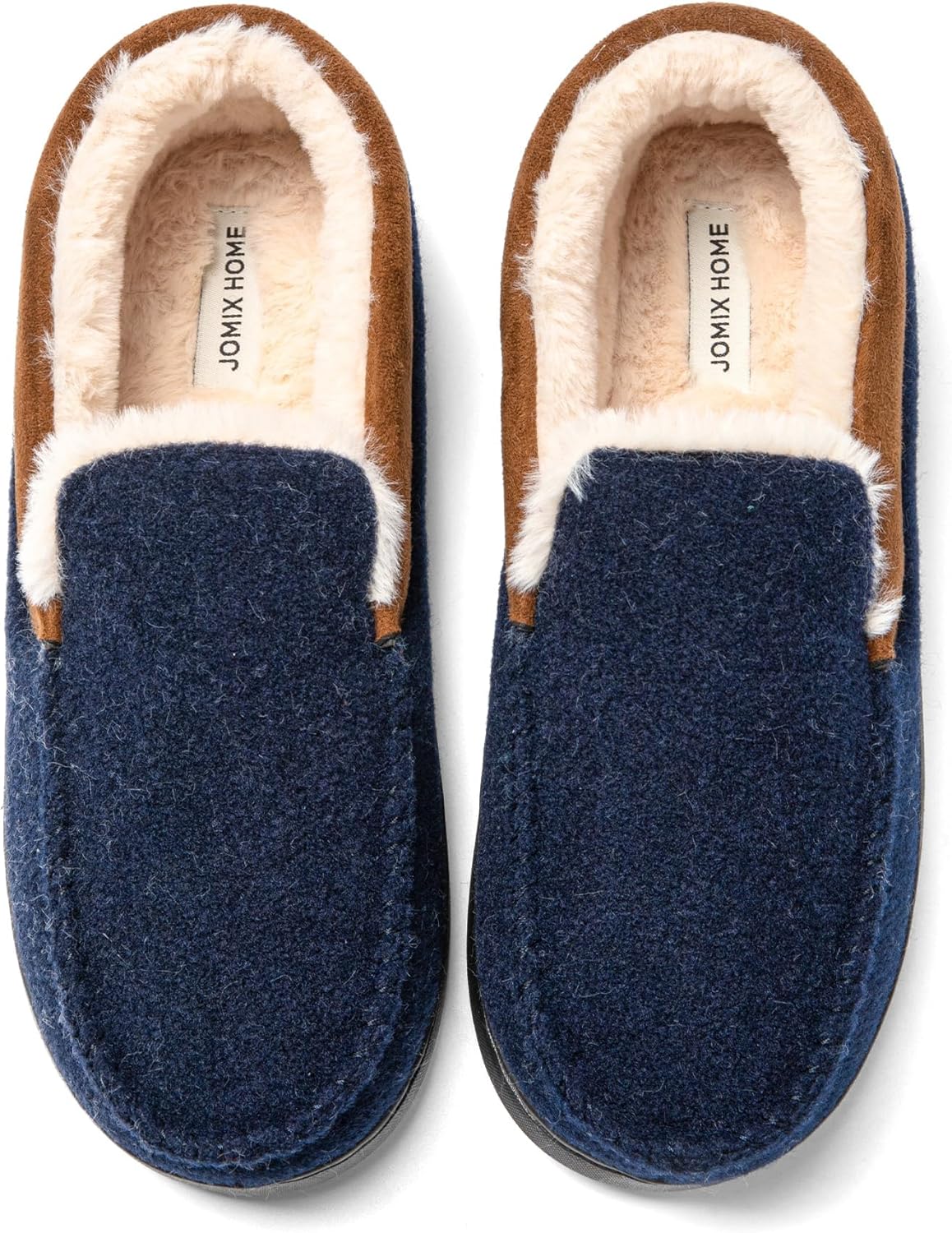 JOMIX Charentaises Men's Warm Winter Indoor Soft Comfort Slippers