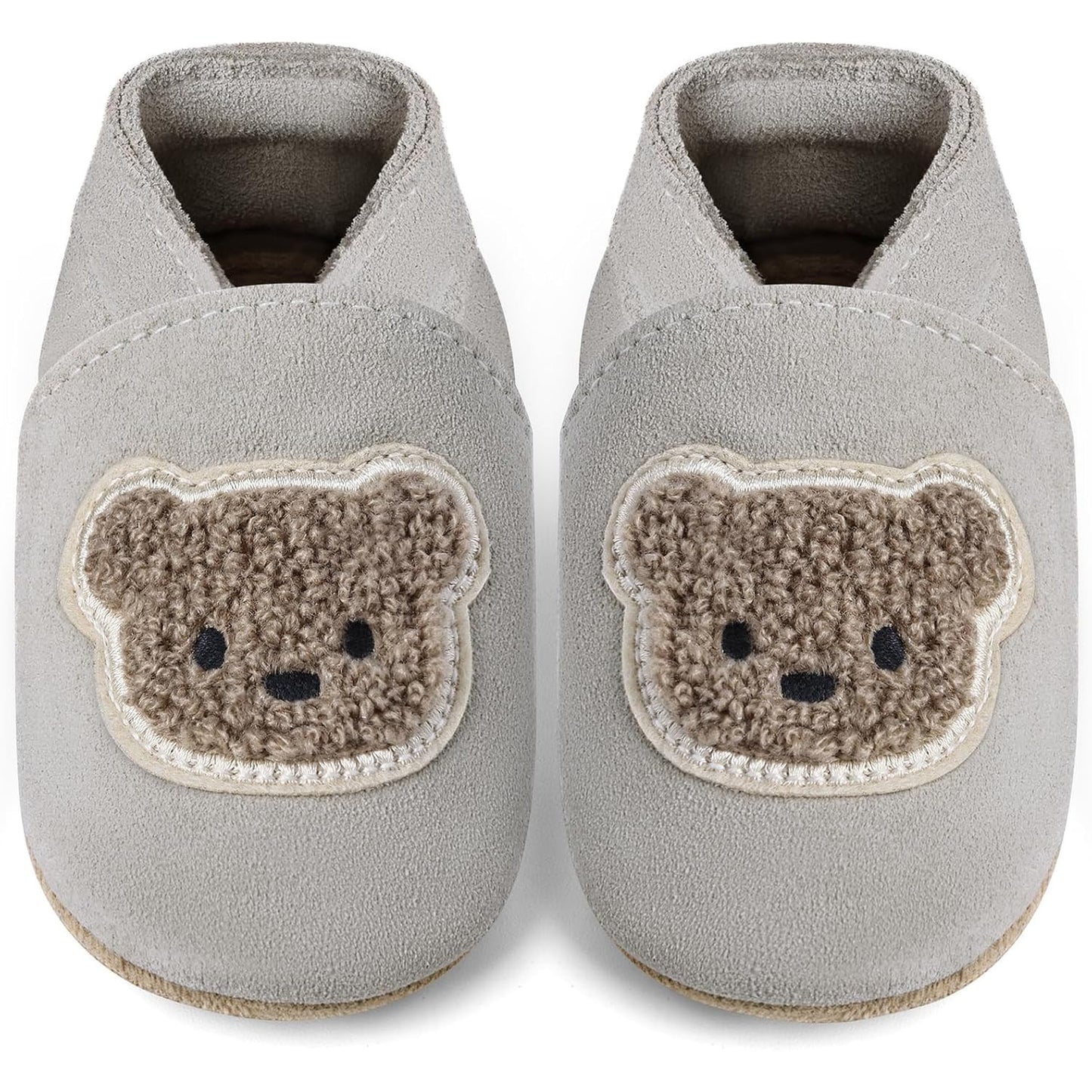 IceUnicorn Babies First Walking Shoes Soft Leather Slippers with Suede Soles