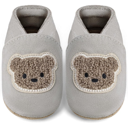 IceUnicorn Babies First Walking Shoes Soft Leather Slippers with Suede Soles